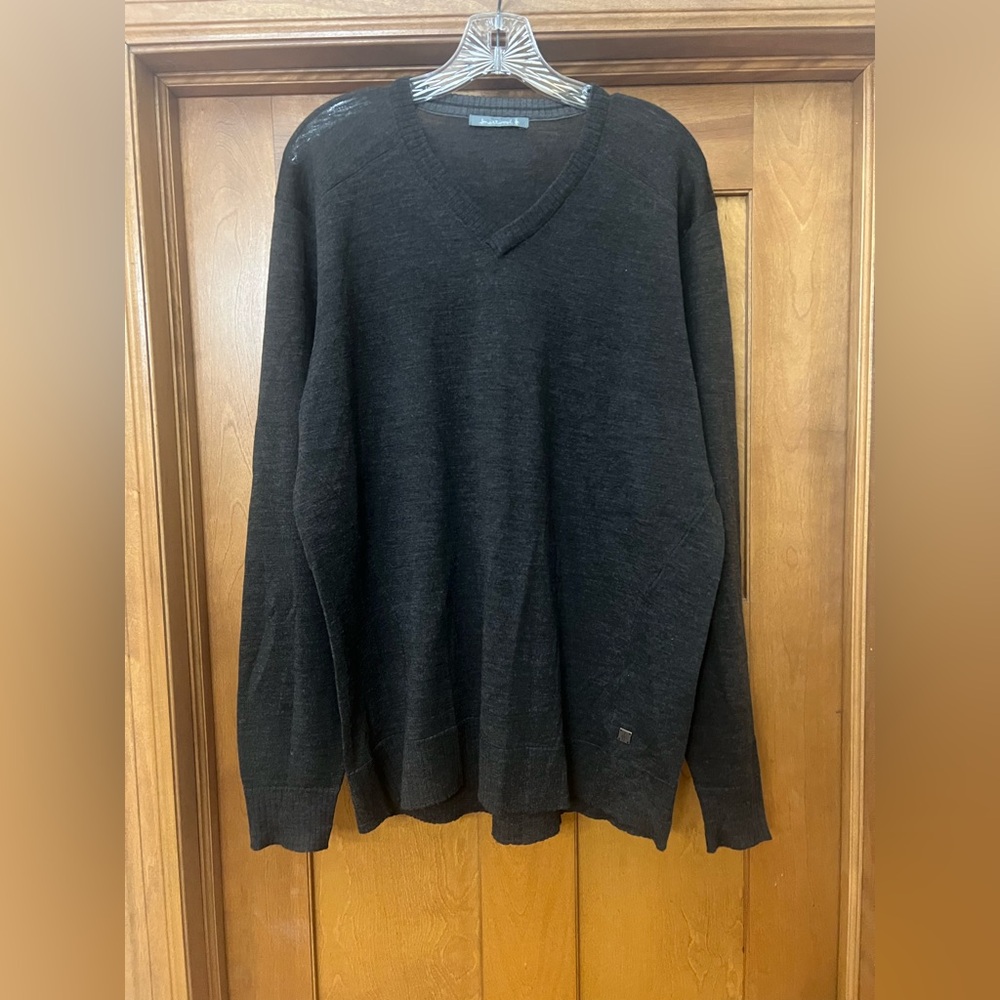 Smartwool Brown V-neck Sweater Lightweight Merino Wool Size Large?